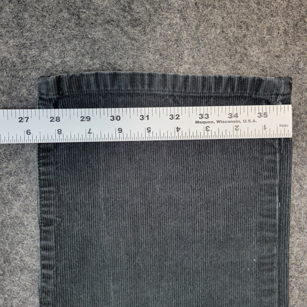 Patagonia Pants Mens 32R Dark Gray Corduroy Mid Rise Straight Leg Preppy Y2K - Picture 9 of 11